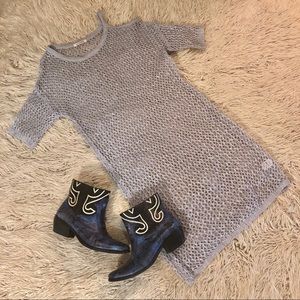 NWOT - ROCK ETIQUETTE Cold Shoulder Crochet Tunic